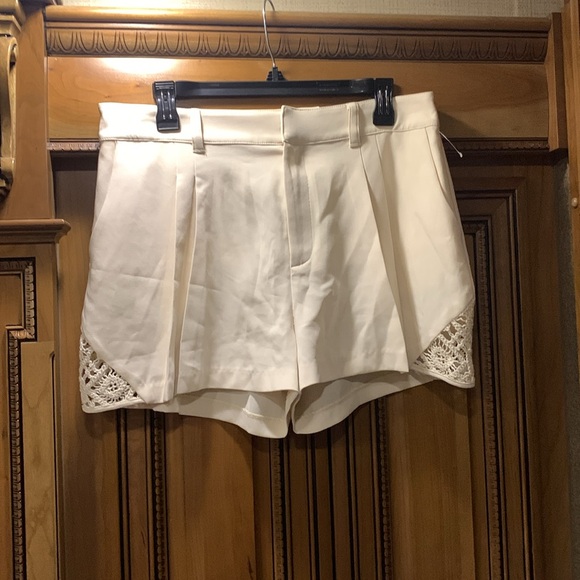 NWOT cinq a sept CROCHET LACE CORINNA SHORT Size 10 - Picture 9 of 16